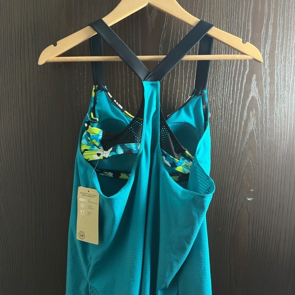 ZeroXposur Teal Floral Tank Top - Picture 2 of 3
